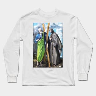 St. Andrew and St. Francis by El Greco Long Sleeve T-Shirt